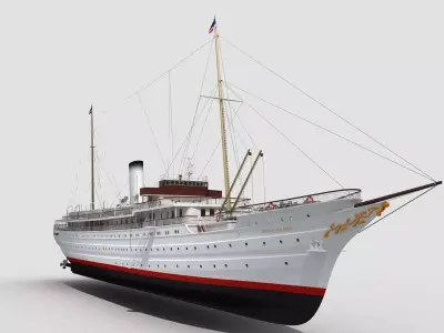 STELLA POLARIS Norway Low-poly 3D model