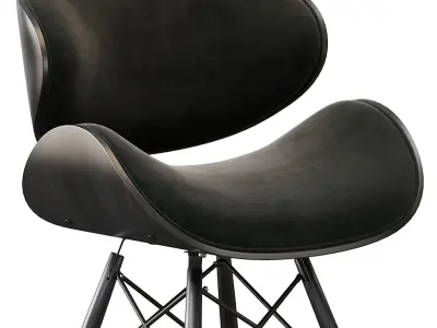Chair OSSA czarne 3D model