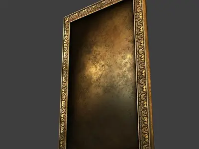 Picture frame Low-poly 3D model