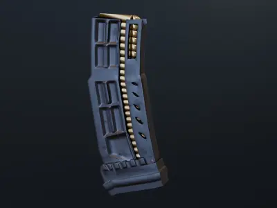 3D gun magazine model 3D model