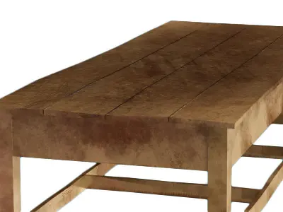 Industrial Era - Butcher table Low-poly 3D model