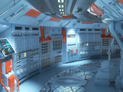 Command Center Corridor 3D model
