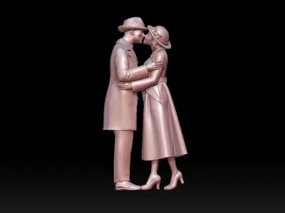 man woman  3D print model