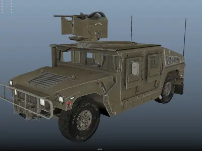 hummer Low-poly 3D model from CGTrader