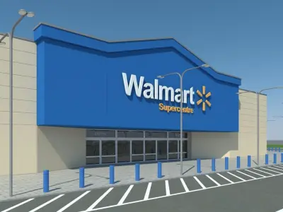  Walmart with Parking Lot 