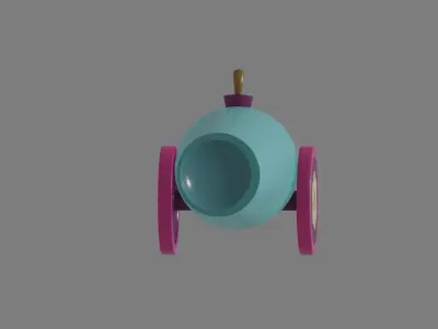 Party Cannon 3D model
