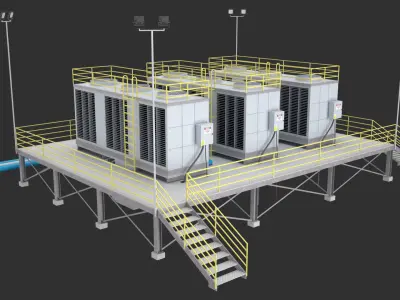 Industrial Air Conditioning 1 3D model