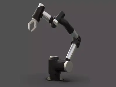 Industrial Robotic Arm Low-poly 3D model by ZbrushingMX