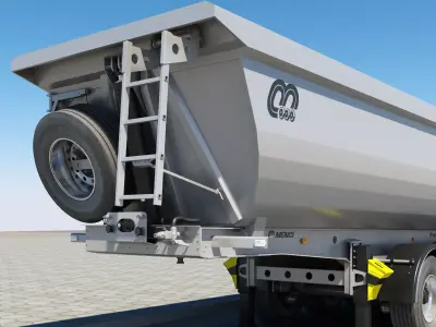 Tipper trailer 3D model purchase