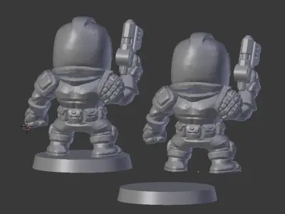 Chibi Lawman 3D print model
