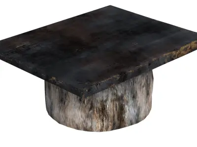 Japanese Antique Low Table 3D model