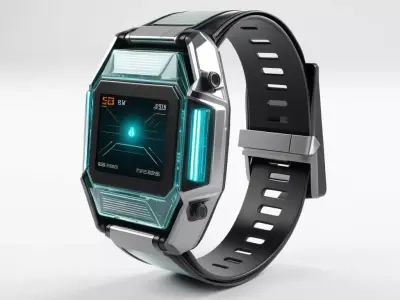 SciFi Wrist Communicator 3D Model 3D model