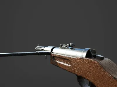 Lowpoly Mp28 AR VR  Low-poly 3D model