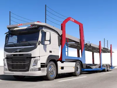Volvo FM Car Transporter 3D model