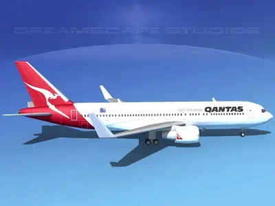 Boeing 767-300 Qantas 3D model