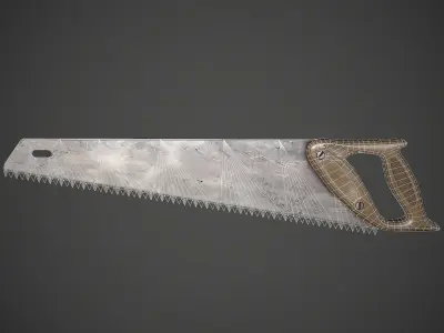 Saw Old Soviet Low-poly 3D model