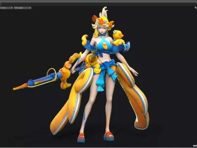 Bikini girl 3D model purchase