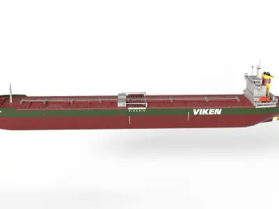 Tanker Panamax  Low-poly 3D model