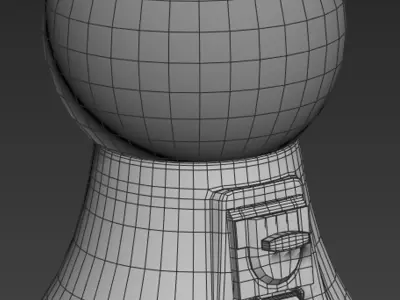 Gumball Machine Low-poly 3D model