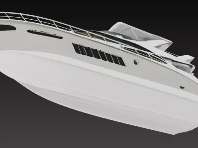 Modern Luxury Motor Yacht Cruiser 3D print model