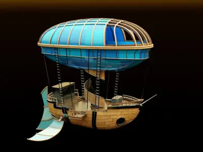 Airship  3D model buy