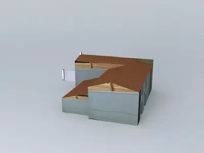 Hostel house Free 3D model