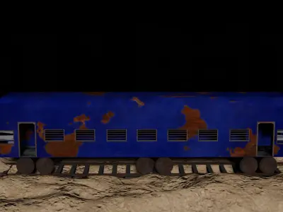 Rusted Train model 3D model
