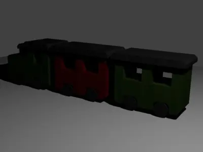 toy train Low-poly 3D model purchase