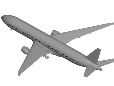 Boeing 777 3D model get