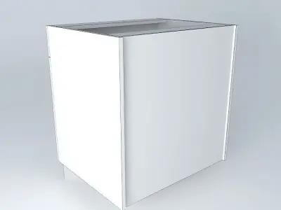 S2D1FD cabinet with wooden top Free 3D model