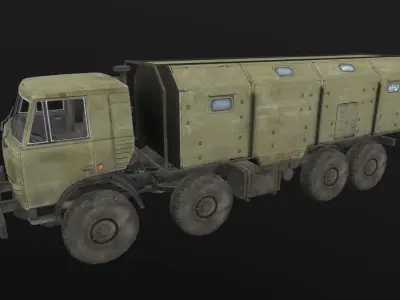 Kamaz Pack Low-poly 3D model