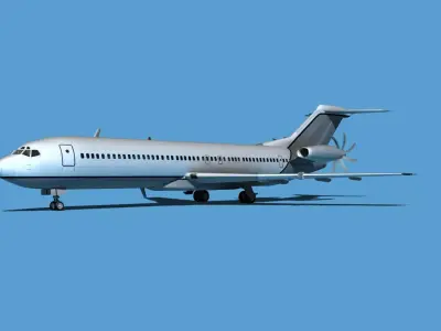 Boeing 7X7-2 Jet Fan V209 3D model