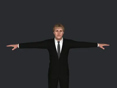 Larry Bird Hyper Realistic Full Body Rigged Character 3D model