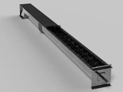 Authentic Screw Low-poly 3D model