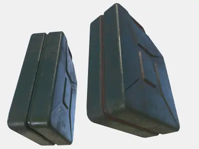 Petrol Jerry can Low-poly 3D model