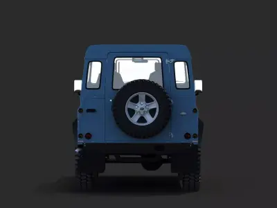 Land Rover Defender 90 Van 3D model