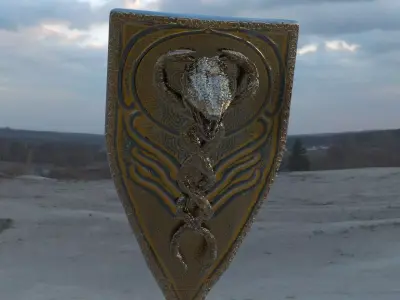 Snake legendary Shield 3D model