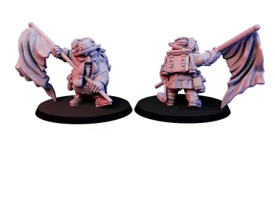 Military Dwarfs 3D print model