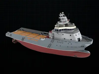AHTS Ship 3D model
