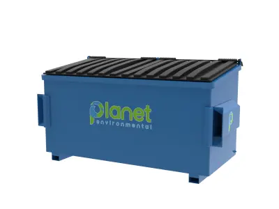 2-yard dumpster  Low-poly 3D model