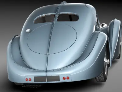 Bugatti Type 57 Atlantic 3D model purchase