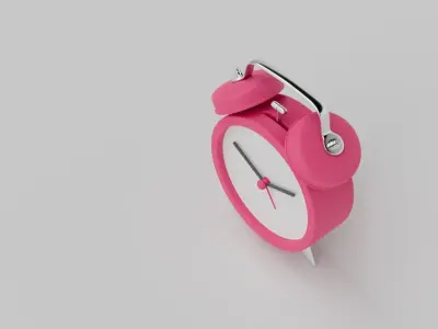 Alarm Clock minimal 3D illustration model 3D model