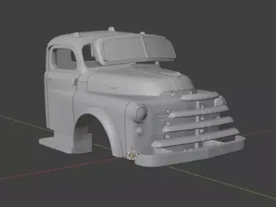 1948 Dodge B series truck cab 3D print model