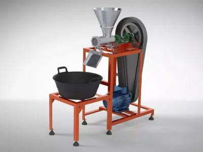 Meat Grinder machine 3D model