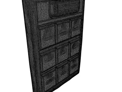 SciFi Intercom Buzzer Panel 3D model