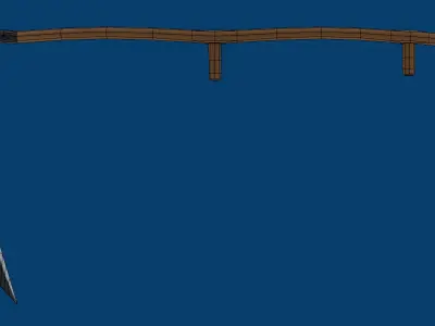 Scythe Low-poly 3D model buy