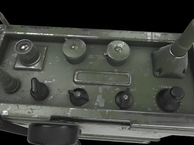 portable army radio 3D model