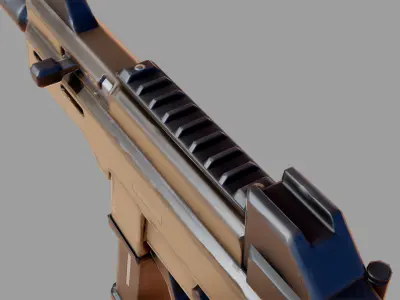 Ump45 Stylized Low-poly 3D model