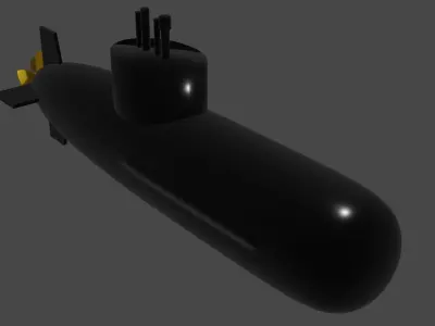 3d submarine model 3D model