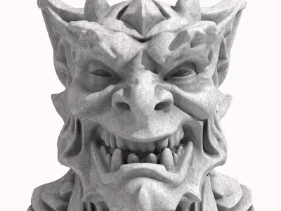 Gargoyle Head 5 3D model